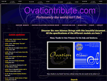 Tablet Screenshot of ovationtribute.com